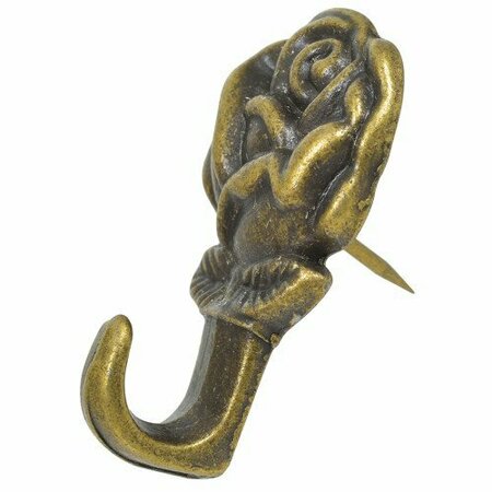 HILLMAN AnchorWire Antique Brass Push Pin Picture Hook 20 lb 3 pk, 10PK 122292